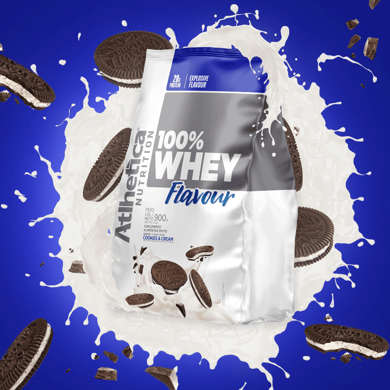 100% Whey Flavour Cookies&Cream Pacote