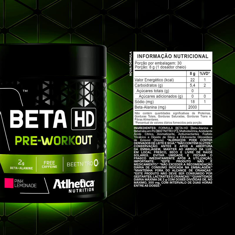 Beta HD Pre Workout W/ Stevia - Pink Lemonade