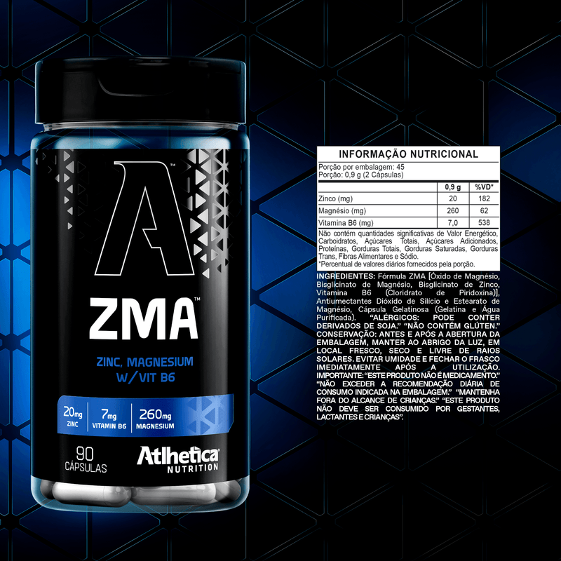Suplemento ZMA - 90 Cápsulas