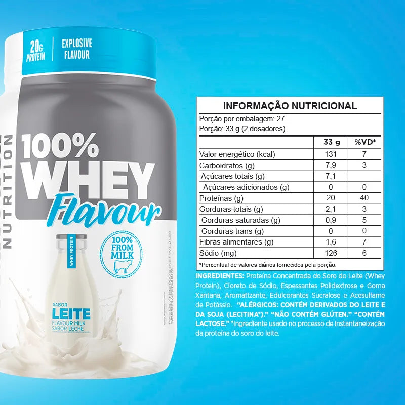 100% Whey Flavour Leite Pote