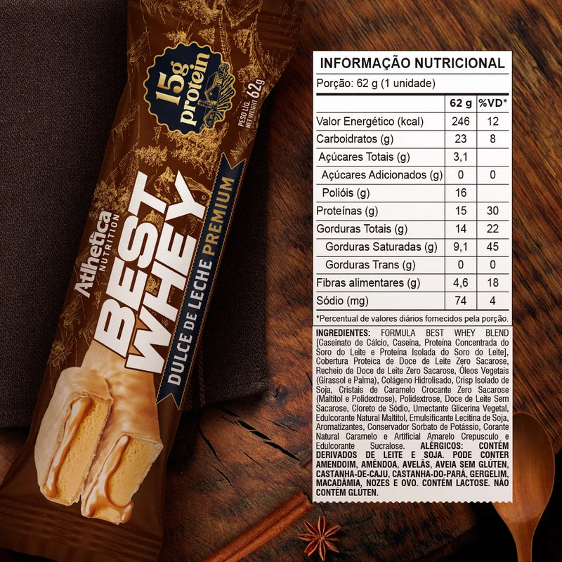 Best Whey Bar 15g Dulce de Leche Premium