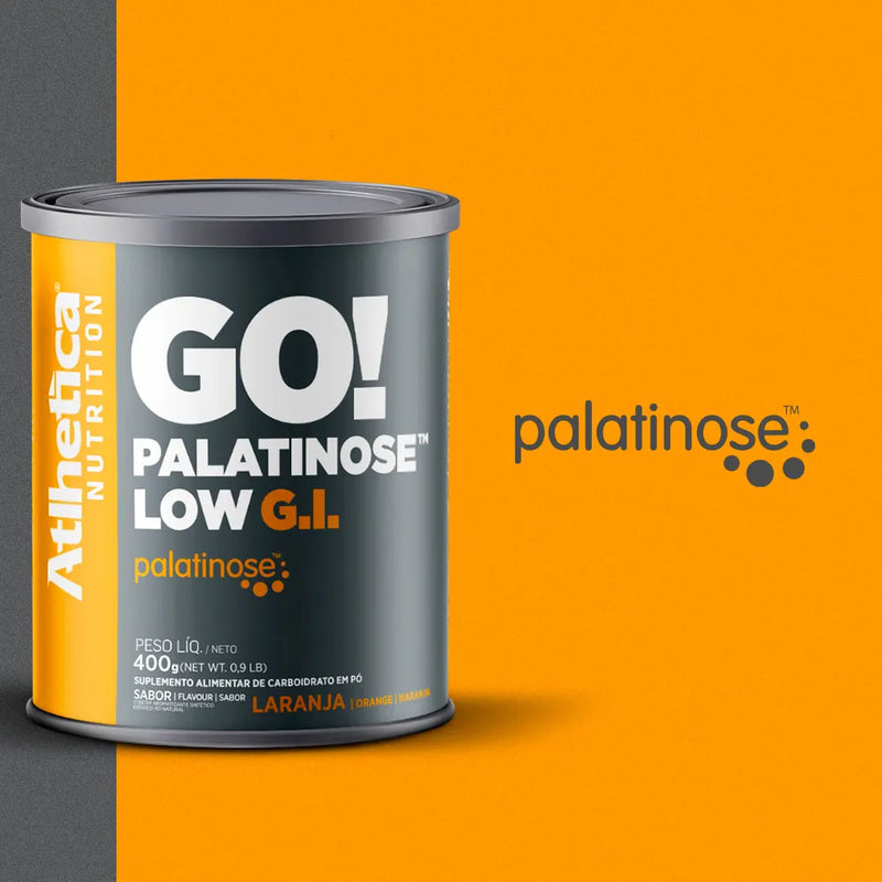Palatinose Go! Low G.I Lata com 400g - Laranja