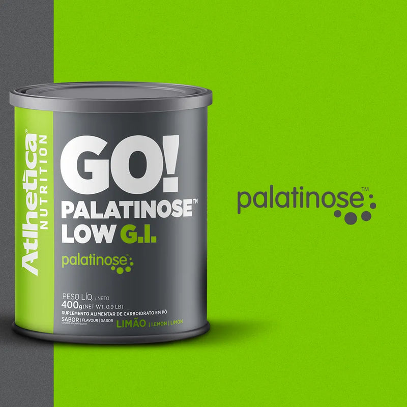 Palatinose Go! Low G.I Lata com 400g - Limão