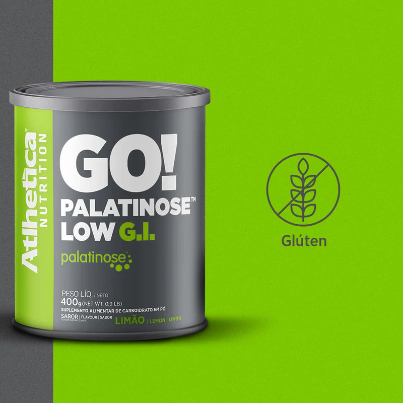 Palatinose Go! Low G.I Lata com 400g - Limão