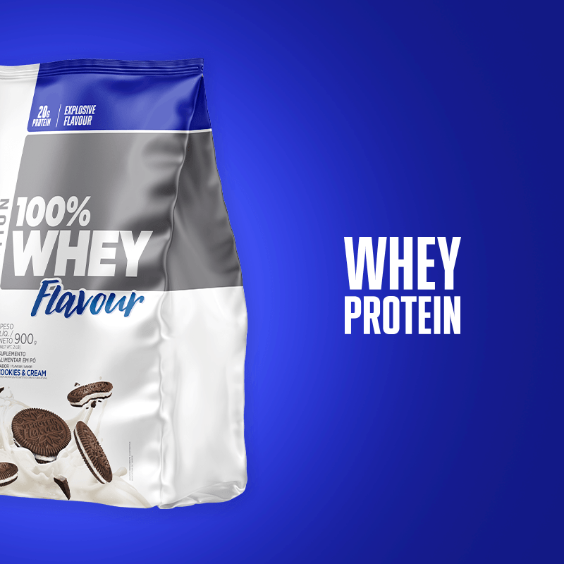 100% Whey Flavour Cookies&Cream Pacote