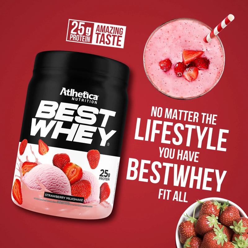 Best Whey Protein Strawberry Milk Shake