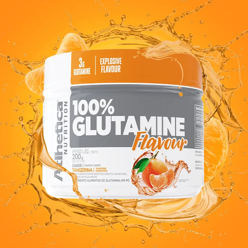 100% Glutamine Flavour 200g - Tangerina