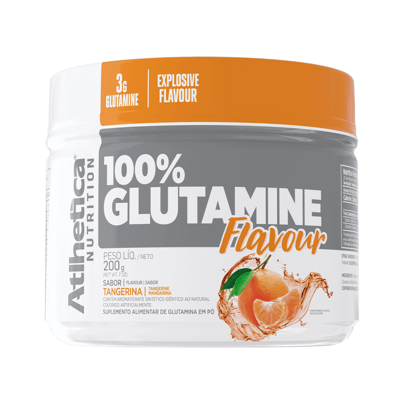 100% Glutamine Flavour 200g - Tangerina