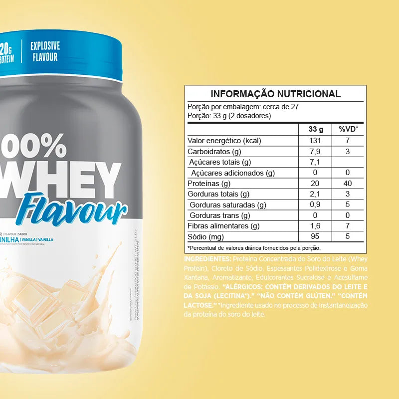 100% Whey Flavour Baunilha Pote