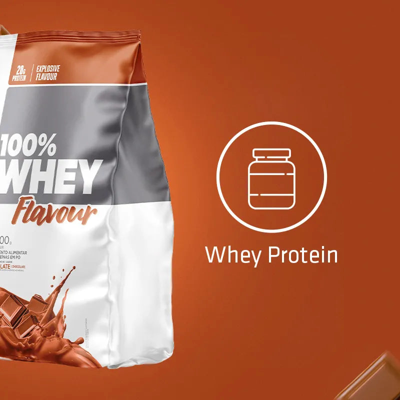 100% Whey Flavour Chocolate Pacote