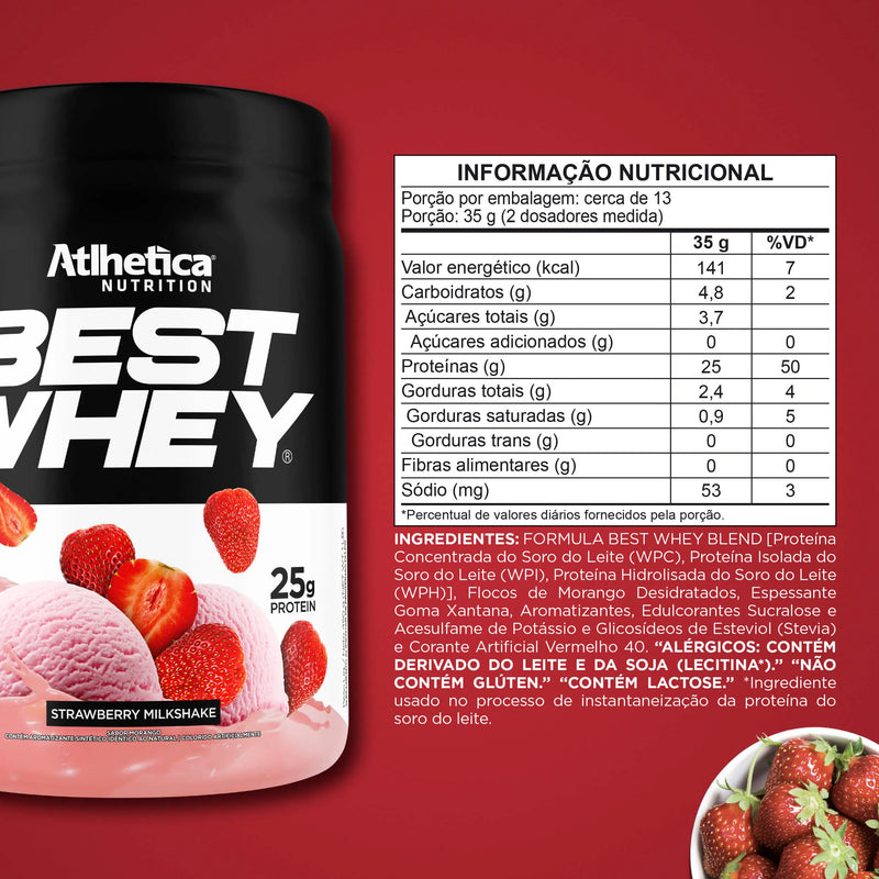 Best Whey Protein Strawberry Milk Shake