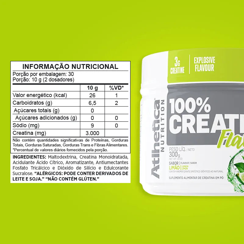 100% Creatine Flavour 300g - Limão