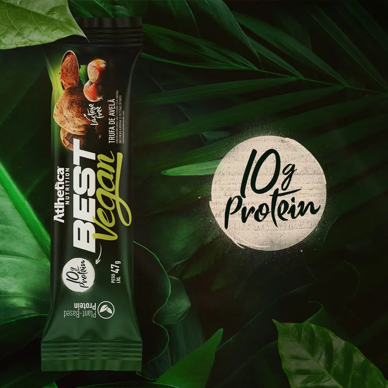 Best Vegan Bar Caixa com 12 Barras de 47g - Trufa de Avelã