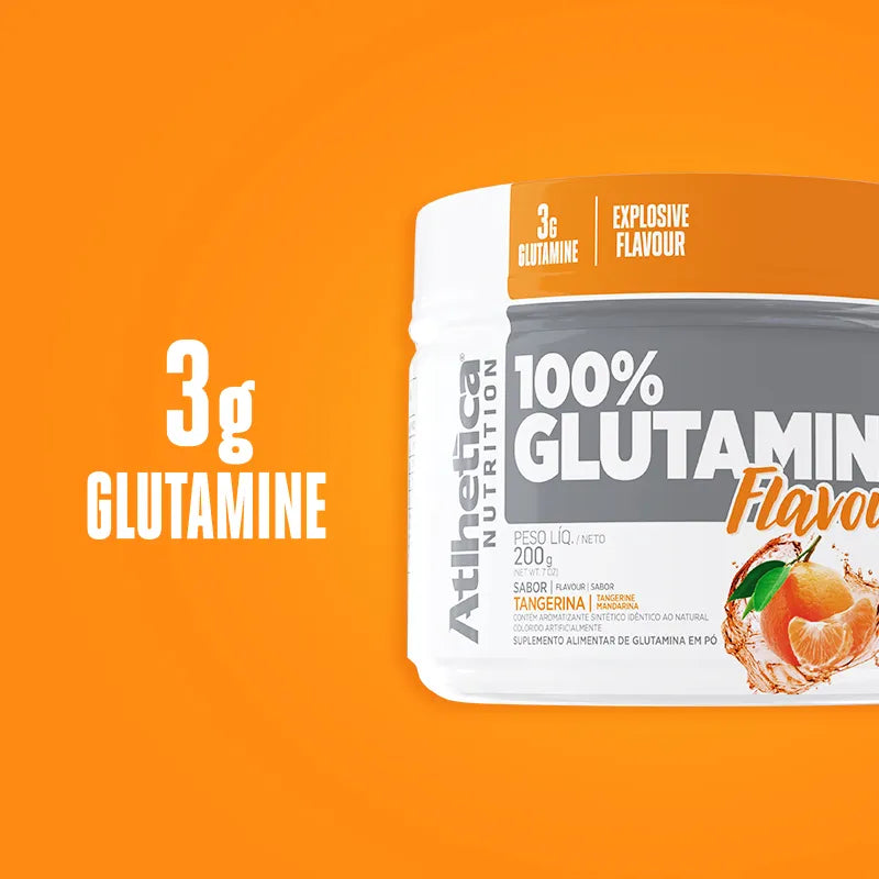 100% Glutamine Flavour 200g - Tangerina
