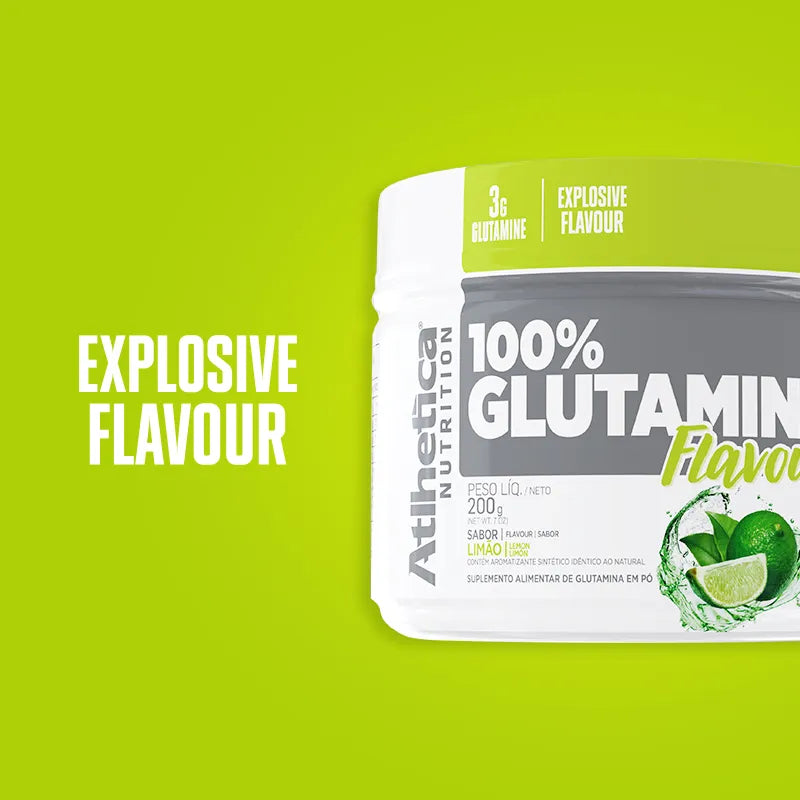 100% Glutamine Flavour 200g -Limão
