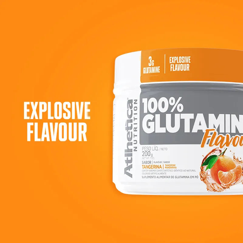 100% Glutamine Flavour 200g - Tangerina