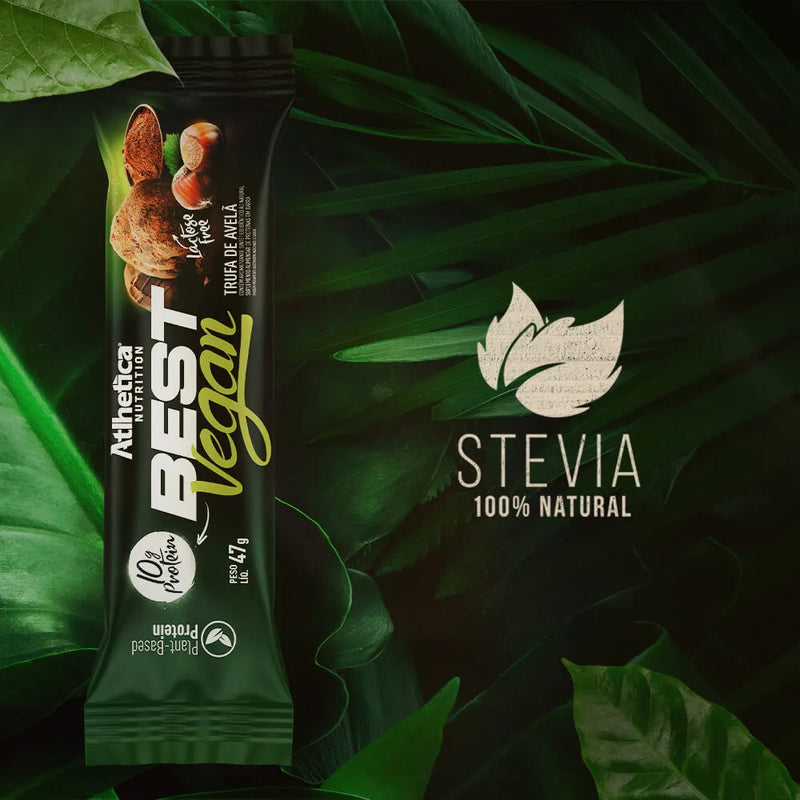 Best Vegan Bar Caixa com 12 Barras de 47g - Trufa de Avelã