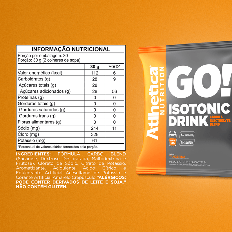 Isotônico Go! Isotonic Drink 900g - Tangerina