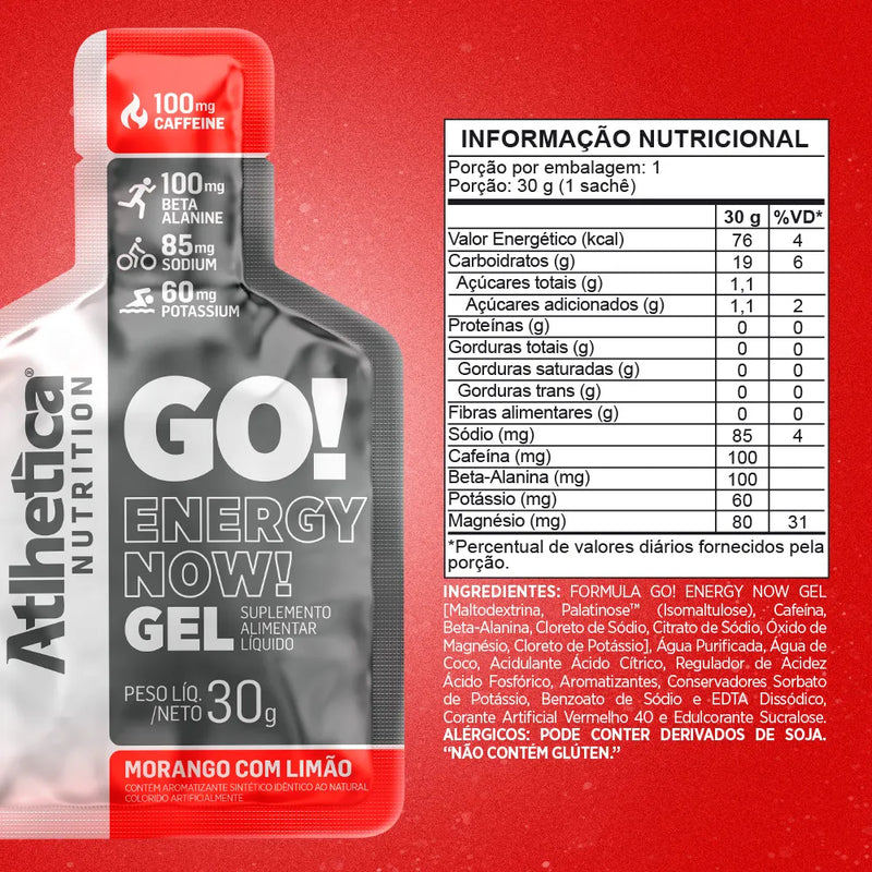 Go! Energy Now Gel Morango com Limão