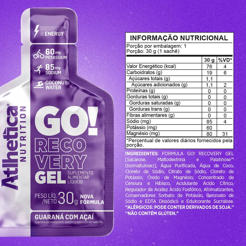 Go! Recovery Gel Guaraná com Açaí