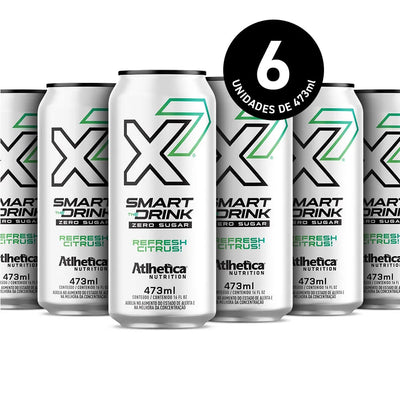 Energético X7 Smart The Drink Pack com 06 unidades de 473ml - Refresh Citrus