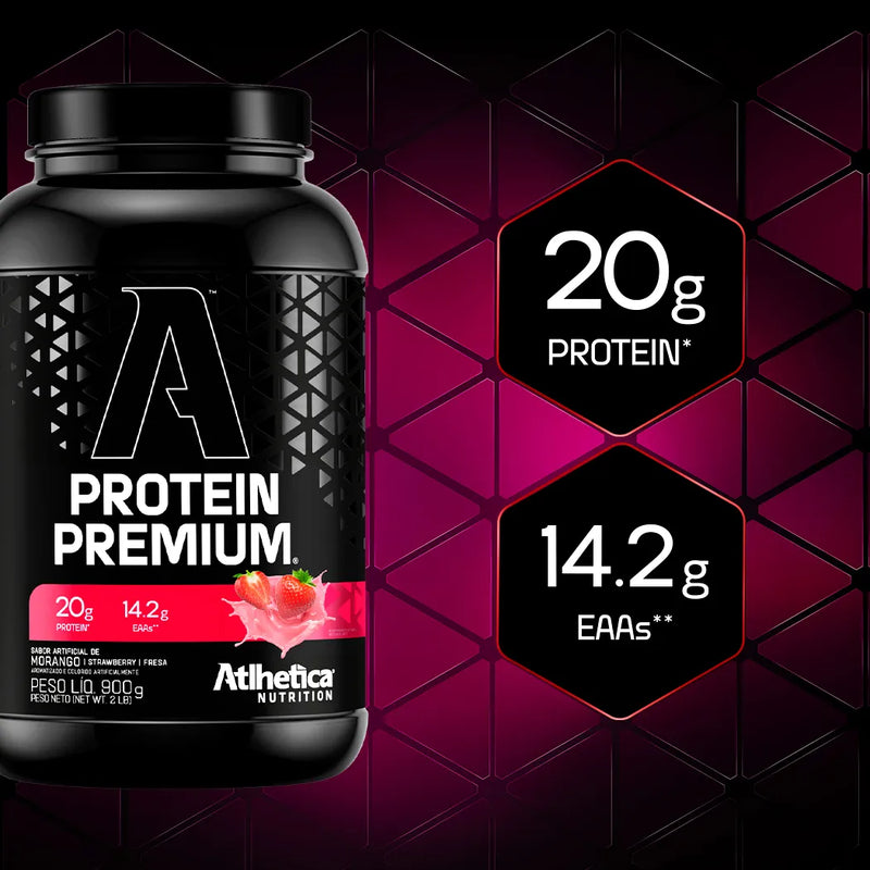 Whey Protein Premium 900g - Morango