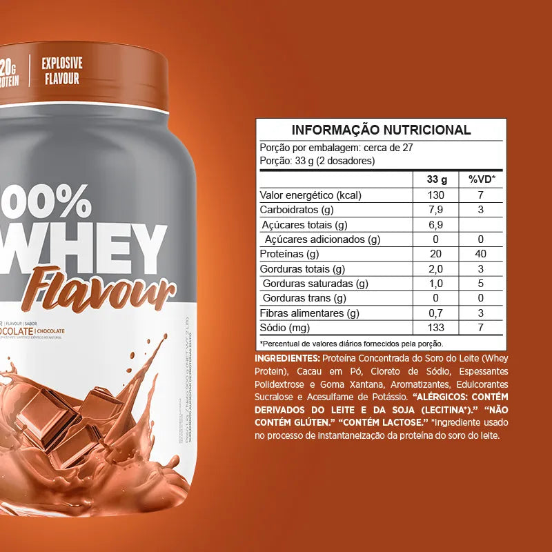 100% Whey Flavour Chocolate Pote