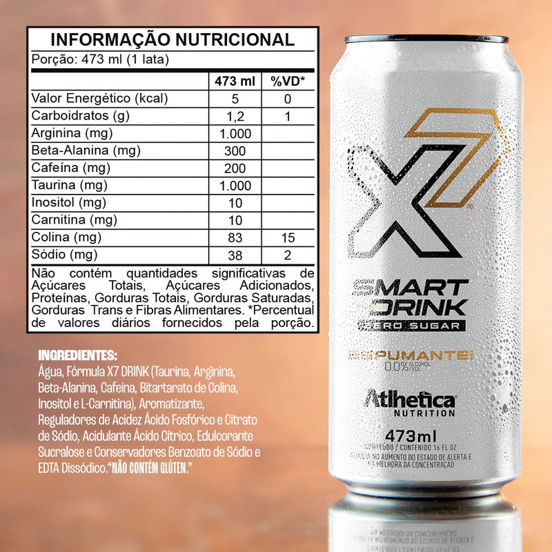 Energético X7 Smart The Drink 473ml - Espumante