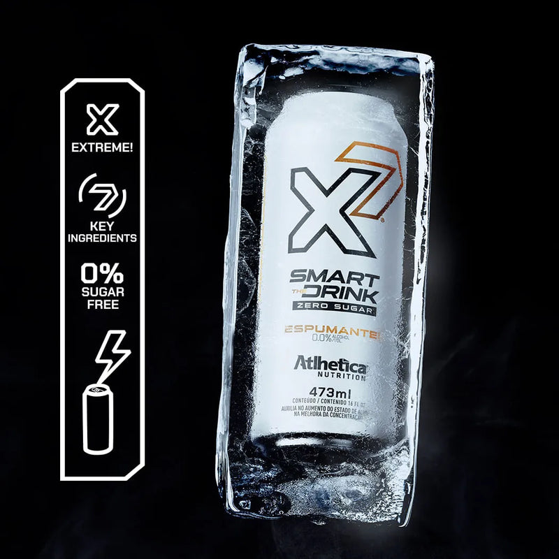 Energético X7 Smart The Drink Pack com 06 unidades de 473ml - Espumante